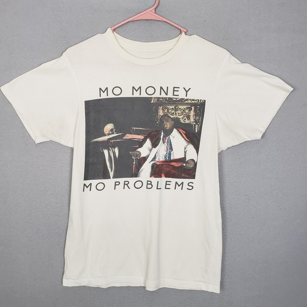 Brooklyn Mint Mo Money Mo‎ Problems Biggie Graphic Tee Cape Crown Thrown Size S